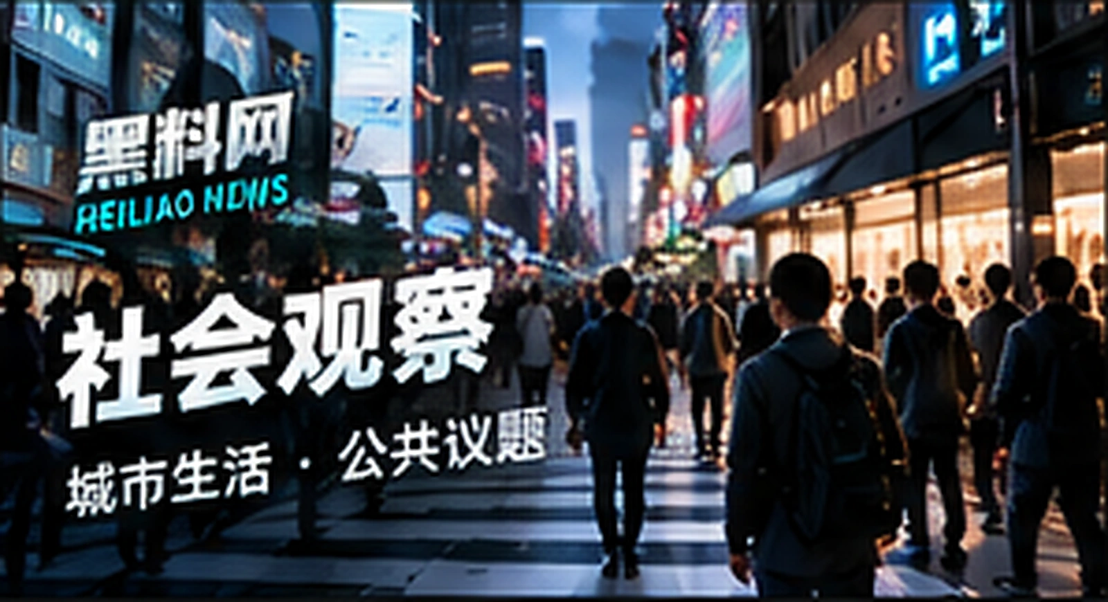 社会观察栏目主题概念视觉
